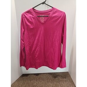 Faded Glory Dark Pink Long Sleeve Top‎ Size XL (16/18)